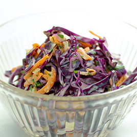 Buttermilk Coleslaw with Green Onions and Cilantro